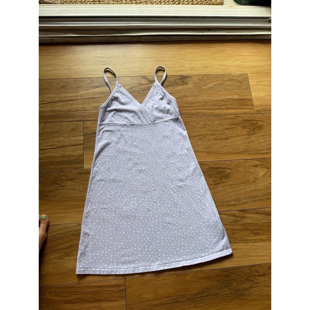 Brandy Melville Amara Purple Floral Mini Dress One Size fits XS/S Made in Italy